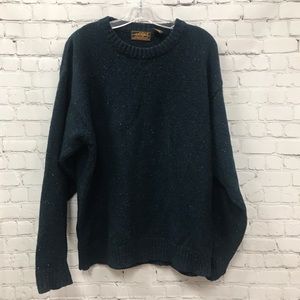 Eddie Bauer Shetland Wool Sweater Size LT